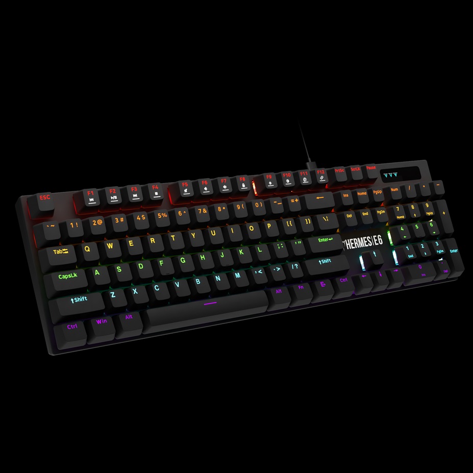 COMBO CLAVIER MECANIQUE MOUSE GAMING GAMDIAS HERMES E6 2IN1